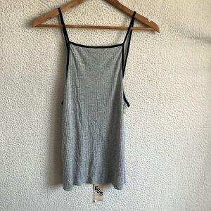 Emma & Sam Dress Womens Small Grey Ribbed